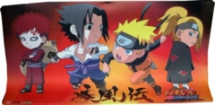 Chibi Naruto, Gaara, Sasuke, and Deidara Naruto Playmat